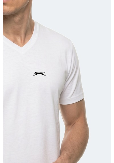 Slazenger Rıvaldo T Erkek Beyaz Tişört