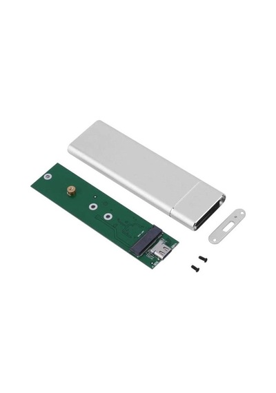 M.2 Sata Ssd Ngff To Type C Usb 3.0 B-key Mini Çevirici Adaptör Harici Harddisk Kutusu