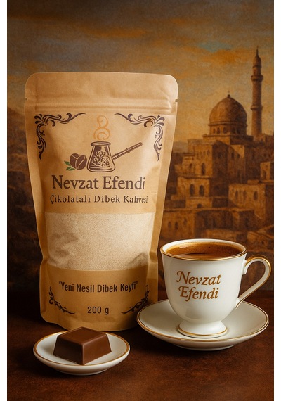 Nevzat Efendi Çikolatalı Dibek Kahvesi 200 G Dibekte Çikolatalı Lezzet Diğer