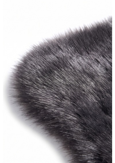 Merplush Peluş Post Halı 100x150 Cm Süet Taban Yumuşak Kürk Görünümlü Yatak Odası Halısı Antrasit Gri