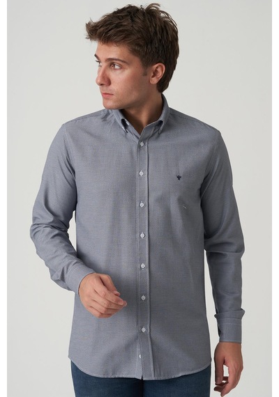 White Stone Almeirim G2507 Slim Fit Gömlek Desenli Desenli Çok Renkli