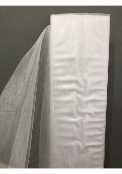 Kristal Tül, Kına Bohça Ve Tepsi Süsleme Tülü, Kapı Tütü Tülü Beyaz Boy 5 Metre 1,5 Metre Karbeyaz