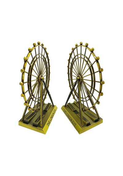 Vintage Metal İngiltere Dönme Dolap Xl 21cm Bronz London Eye Biblo No.1