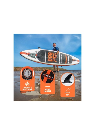 Cruıse 11' Sup Board Stand Up Paddle Board 335x82x15 Cm Turuncu-siyah 1 Yıl Garanti
