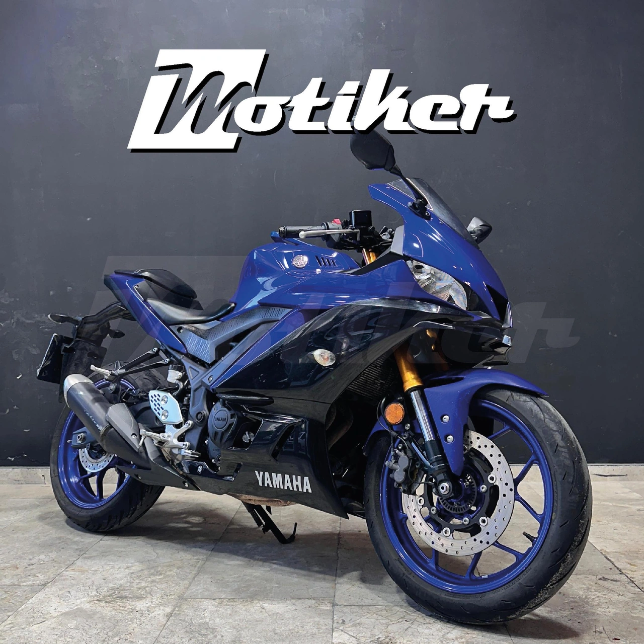 Yamaha R25 2019-2024 Sticker Kaplama Movistar Takım Sticker Etike