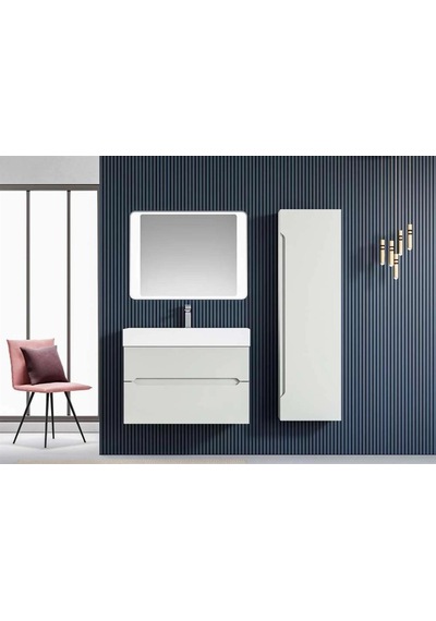 Orka Malta 80 Alt Modül + Lavabo Mat Kasmır Diğer