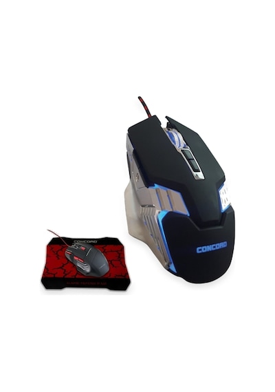 Rgb 7200 Dpı Kablolu 7 Tuşlu Gaming Oyuncu Mouse Fare Ve Pad Çok Renkli