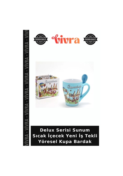 Delux Serisi Sunum Sıcak İçecek Yeni İş Tekli Yöresel Kupa Bardak Çok Renkli