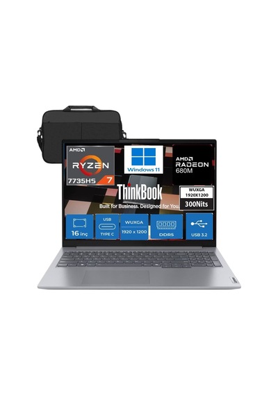 Lenovo ThinkBook 16 G7 Arp 21MW002CTR9 R7-7735HS 40 GB 1 TB SSD 16" W11H Dizüstü Bilgisayar