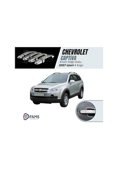 Chevrolet Captiva Krom Kapı Kolu 4 Parça 2007 Üzeri P. Çelik