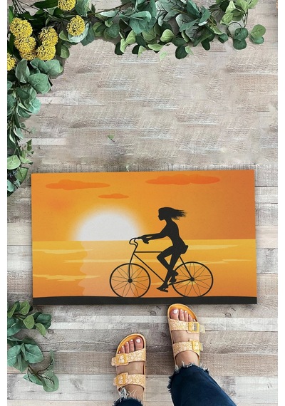 Valerine Life Özgürlüğün İzinde Sarı Renkli Welcome Hoş Geldiniz Kapı Önü Paspası 45x70cm Kahverengi
