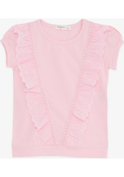Breeze Kız Çocuk Tişört Güpürlü 1.5-5 Yaş, Pembe-Pembe Breeze Kız Çocuk Tişört Güpürlü 1.5-5 Yaş, Pembe-Pembe
