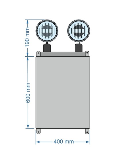 Arsel Vsle-226/1 Versalite Ip-65 2x26 Led Kesintide 60 Dak. Ensto Kasa Acil Aydınlatma Armatürü Metalik