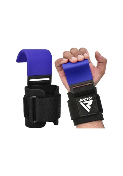 Rdx Wan-w5 Ağırlık Kaldırma Kancası Profesyonel Fitness Ve Powerlifting Kaldırma Aparatı Açık Mavi
