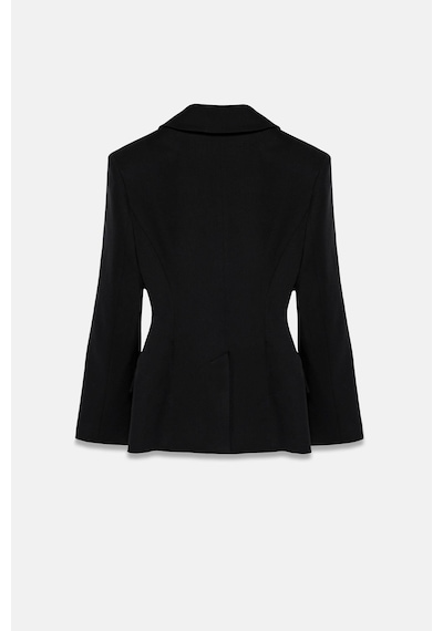 Kadın Lacivert Agraflı Bele Oturan Blazer Lacivert