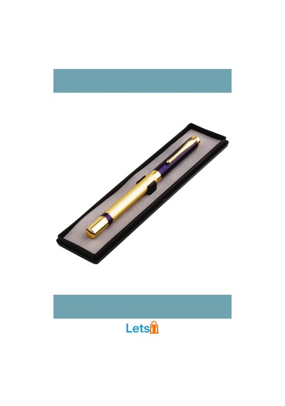 Şık Lacivert Gold Tasarım Roller Kalem 13.5 Cm Çok Renkli