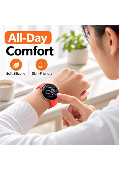 Caseonn Google Pixel Watch 4 41mm Kordon Esnek Spor Silikon Kayış Mavi
