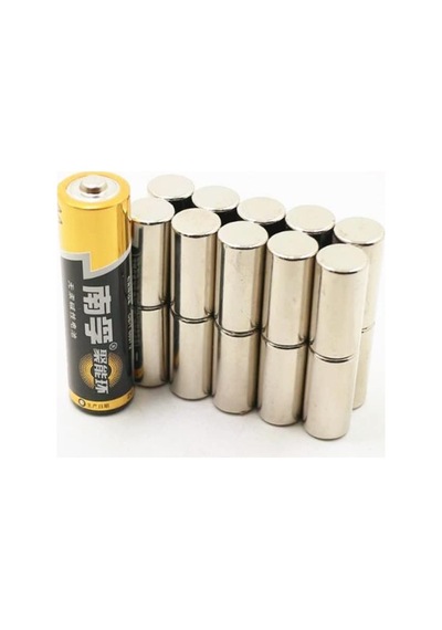 8 Adet 10x20 Mm Yuvarlak Güçlü Neodyum Mıknatıs Çap 10 Mm Kalınlık 20 Mm