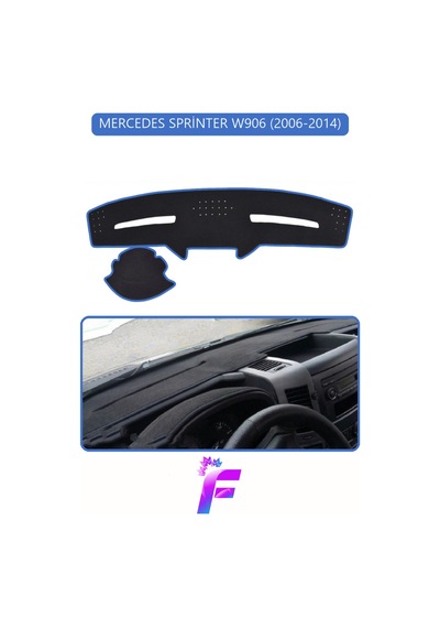Mercedes Sprinter 2006-2014 Uyumlu Torpido Örtüsü Kolay Montaj Yansıma Önleyici G89