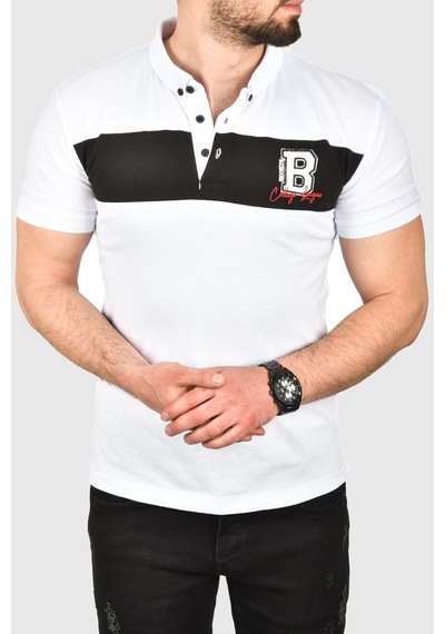 Deepsea Erkek Beyaz Slim Fit Nefes Alan Pamuklu Kumaş Dar Kesim Kıvrılmaz Yaka Polo Yaka Tişört 2503019 Beyaz Deepsea Erkek Beyaz Slim Fit Nefes Alan Pamuklu Kumaş Dar Kesim Kıvrılmaz Yaka Polo Yaka Tişört 2503019 Beyaz