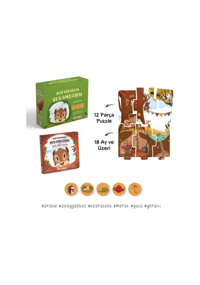 Bi Kutu Oyun Beni Sorarsan Yuvamdayım - İşte Yer Altı Kitap Ve Yapboz Seti - Zehra Kandemir