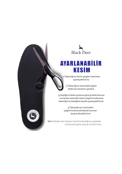 Black Deer Shock Absorbing Technology Supportive N20 Siyah Ortope