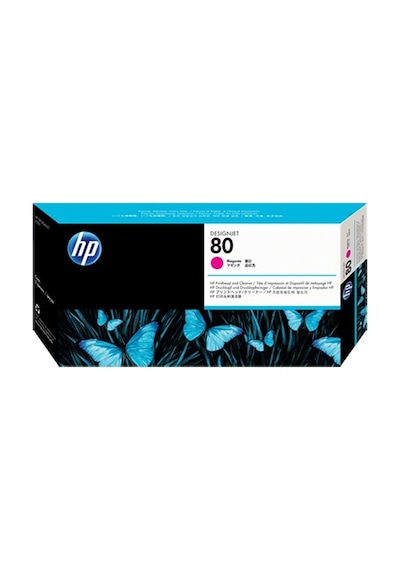Hp C4822A (80) Macenta Baskı Kafası ve Baskı Kafası  Temızleyıcısı