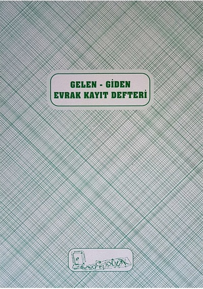 Kocaoluk Gelen-Giden Evrak Kayıt Defteri Karton Kapak
