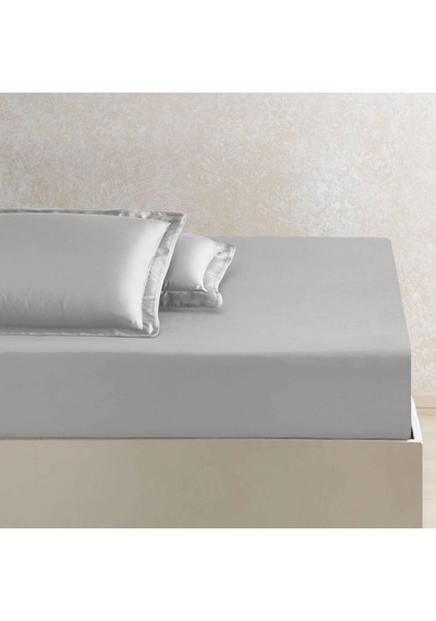 Linens X Tencel Lyocell Çift Kişilik Çarşaf Gri