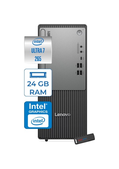 Lenovo ThinkCentre Neo 50T Gen 6 13BD007WTRP06 Ultra 7 265 24 GB 256 GB SSD W11P Masaüstü Bilgisayar + USB Bellek