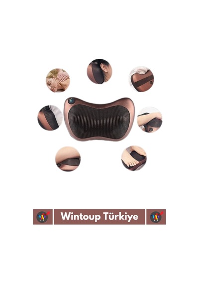 Özel Üretim 4 Başlıklı Yıkanabilir Kılıflı Aydınlatma Kutulu Çok Amaçlı Boyun Omuz Sırt Masaj Aleti Çok Renkli