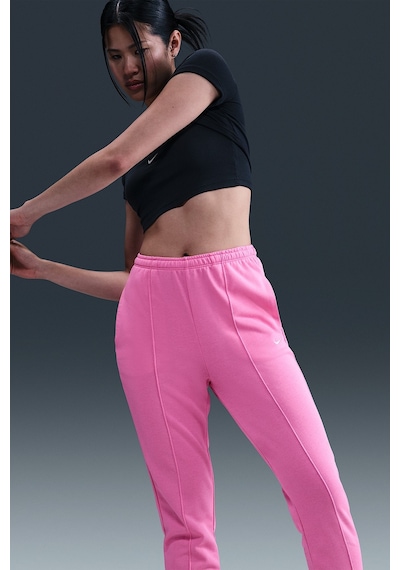 Nike Sportswear Chill Terry High Rise Jogger Kadın Yüksek Bel Slim Fit Eşofman Altı Pembe Pembe