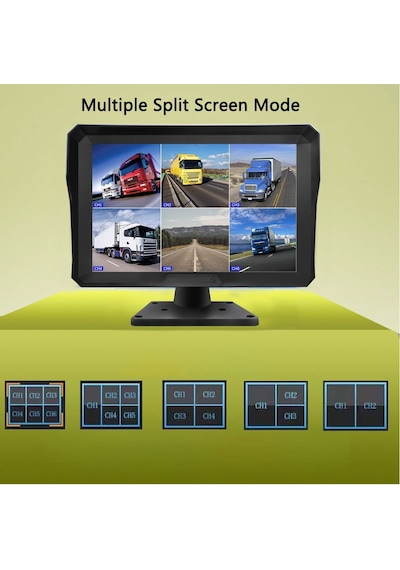 Tarım Araçları İçin 6 Kanallı Monitör Ve 6 Kamera Hazır Set