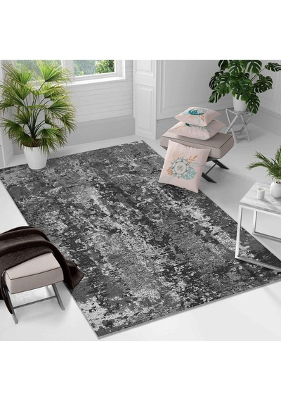 Kaymaz Taban Yıkanabilir Halı Mutfak, Salon, Yatak Odası İçin Modern Dijital Baskı Halı Slnhalı25 - 0082 Çok Renkli