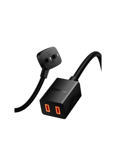 BASEUS PowerCombo Mini Power Strip 1AC, 1,0 m Güç Kablosu