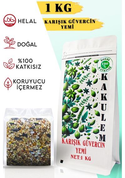 Kakulem Sertifikalı Hızlı Geliştiren Karışık Güvercin Yemi 1 Kg