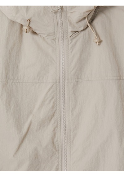 Lcw Everyday Bej Kapüşonlu Oversize Kadın Yağmurluk