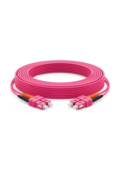 Alfafonet Sc/pc-sc/pc Multimode Om4 Dupleks 5 Metre Fiber Patch Cord
