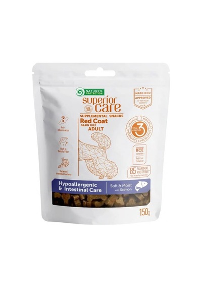 Nature's Protection Hipoalerjenik Somonlu Kırmızı Tüylü Köpek Ödül Maması 150 G
