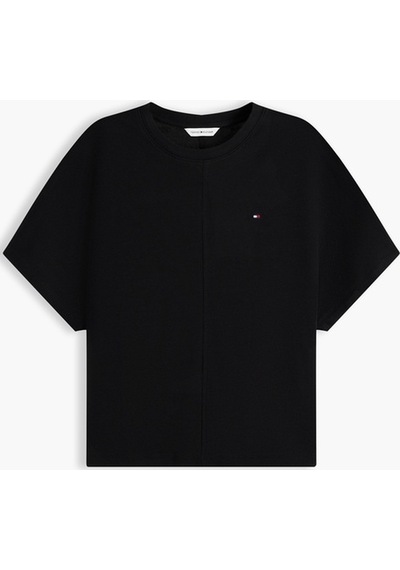 Tommy Hilfiger Cody Reg Batwıng C-nk Ss Tee Kadın Siyah T-shirt - Ww0ww49926