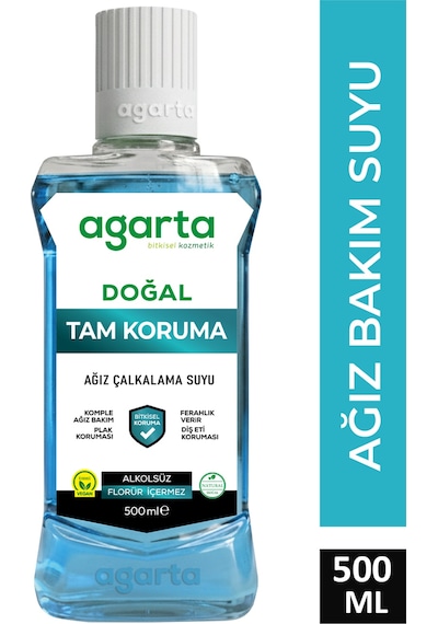 Agarta Tam Koruma Alkolsüz Ağız Bakım Suyu 500 ML
