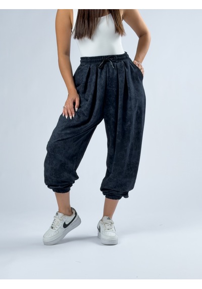 Cocopelli Lacivert Baskılı Kadın Jogger Pantolon Coc3345