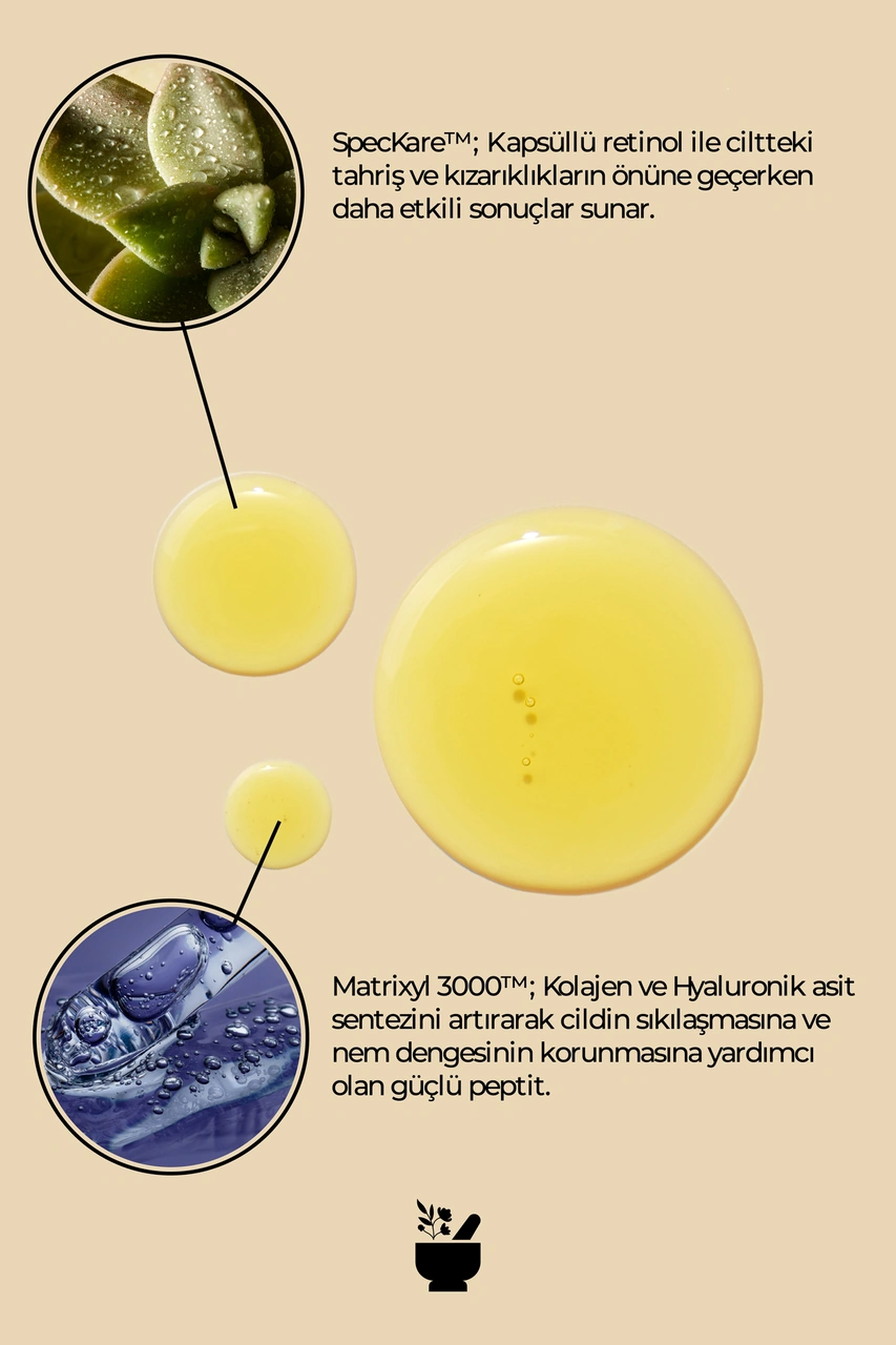 Cosmed %0.5 Retinol ve Peptit İçeren Yenileyici Serum - %0.5 Retinol Serum - 30 ml