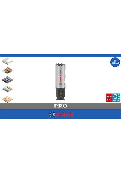 Bosch Pro 20 Mm Pc Delik Testeresi Hss %8 Kobalt 2608594368