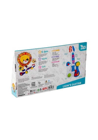 Erdem Toys Nini Baby Elektronik Gitar Işıklı Müzikli - Mavi