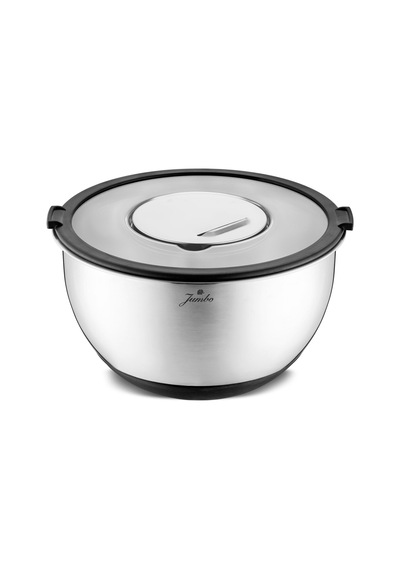 Jumbo New Globe Rendeli Saklama Kabı 24 Cm Gri
