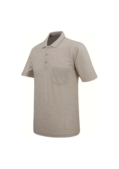 Çizgi Erkek Polo Yaka Cepli Tişört 5113 Bgl-st04563 Bej