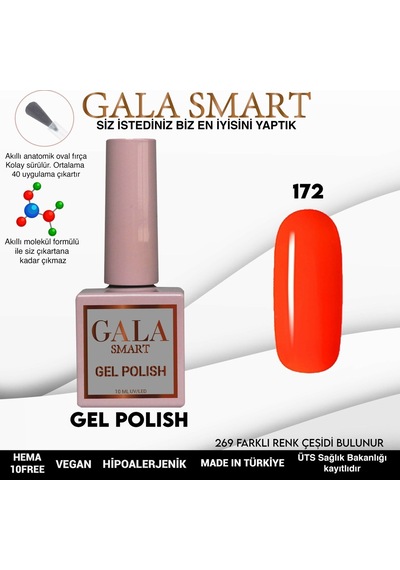 Gala Smart Classic Kalıcı Oje 10 Mle No:172