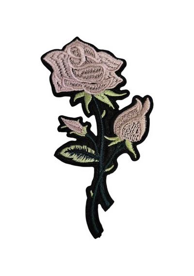 Ütü İle Yapışan - Patch - Lila Rengi Zarif Gül Modeli En:7cm Boy:12.5cm 1adet Lila - 691934778 Lila