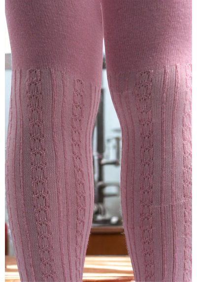 Kardeşler Çorap Kız Çoçuk Pamuklu Zincir Desen Külotlu Çorap Pembe Pembe-zncr - 624867508 Pembe-zncr